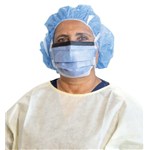 Face Mask with Shield Tie-On 25/4bx/c