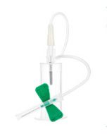 Sol-Care® Safety Winged Blood Collection Needle with Pre-attached Holder 21G x 3/4 in (12 in Tubing)