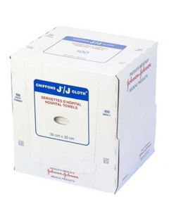 J-Cloth® Hospital Towels, Medium 12x18 (Blue)