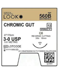LOOK® Chromic Surgical Gut Suture 3-0 C6
