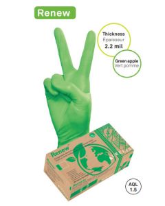 Aurelia® Renew™ Biodegradable Nitrile Exam Gloves Large
