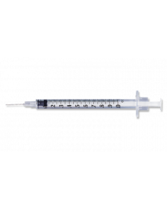 1mL BD™ Allergy Syringe with permanently attached needle 27G x 1/2 in