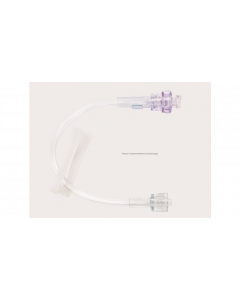 BD Q-Syte™ Luer Access Split-Septum with 15cm (6 in.) macro bore extension set, fixed nut