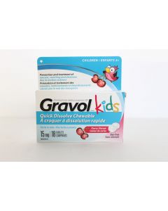 Gravol Kids Quick Dissolve Chewable Tablets