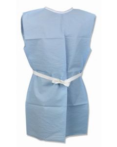 TIDI® Full Patient Gown Blue 2XL 36in x 44in 