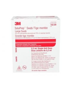 3M™ SoluPrep™ Large Swab (2% w/v chlorhexidine gluconate and 70% v/v isopropyl alcohol) Tinted
