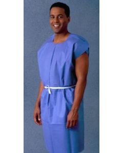 TIDI® Ultimate Patient Gown Blue 30in x 42in